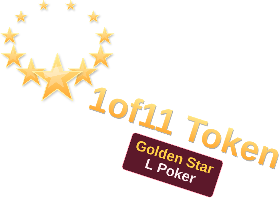 1of11 Token Golden Star L Poker