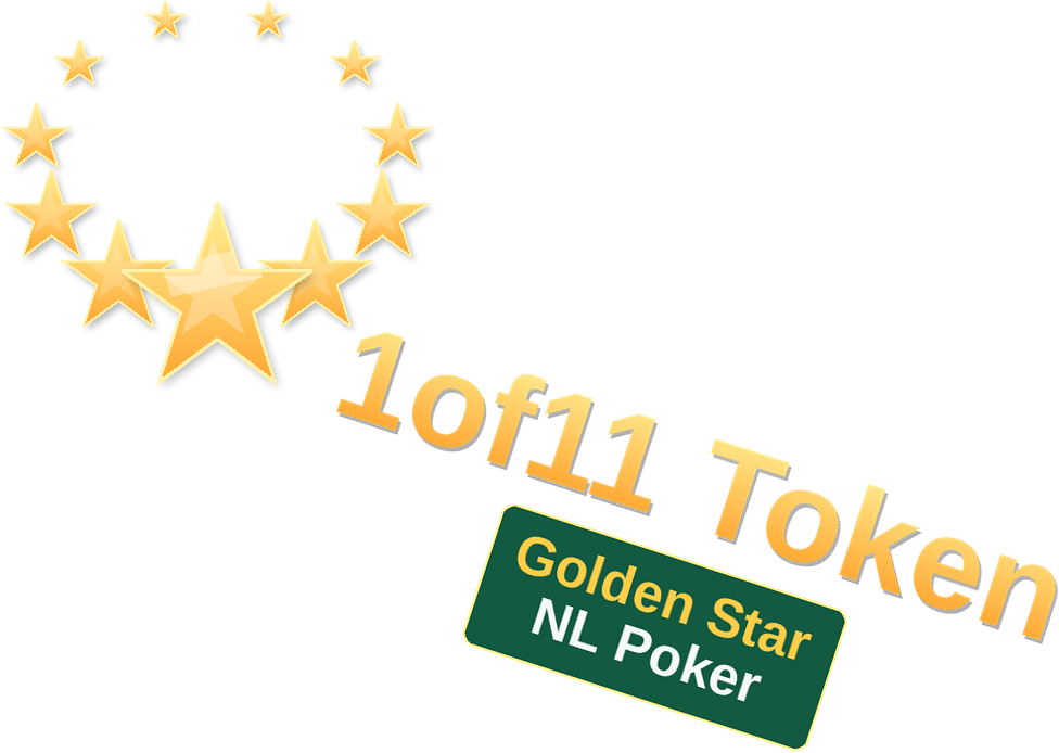 1of11 Token Golden Star NL Poker